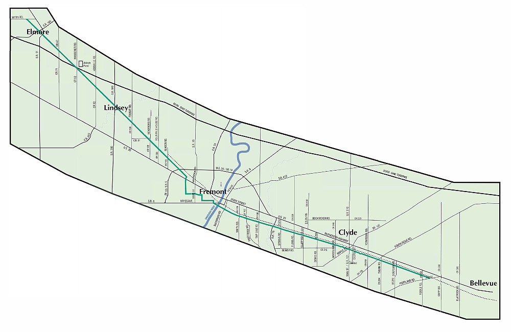 Map of the North Coast Inland Trail