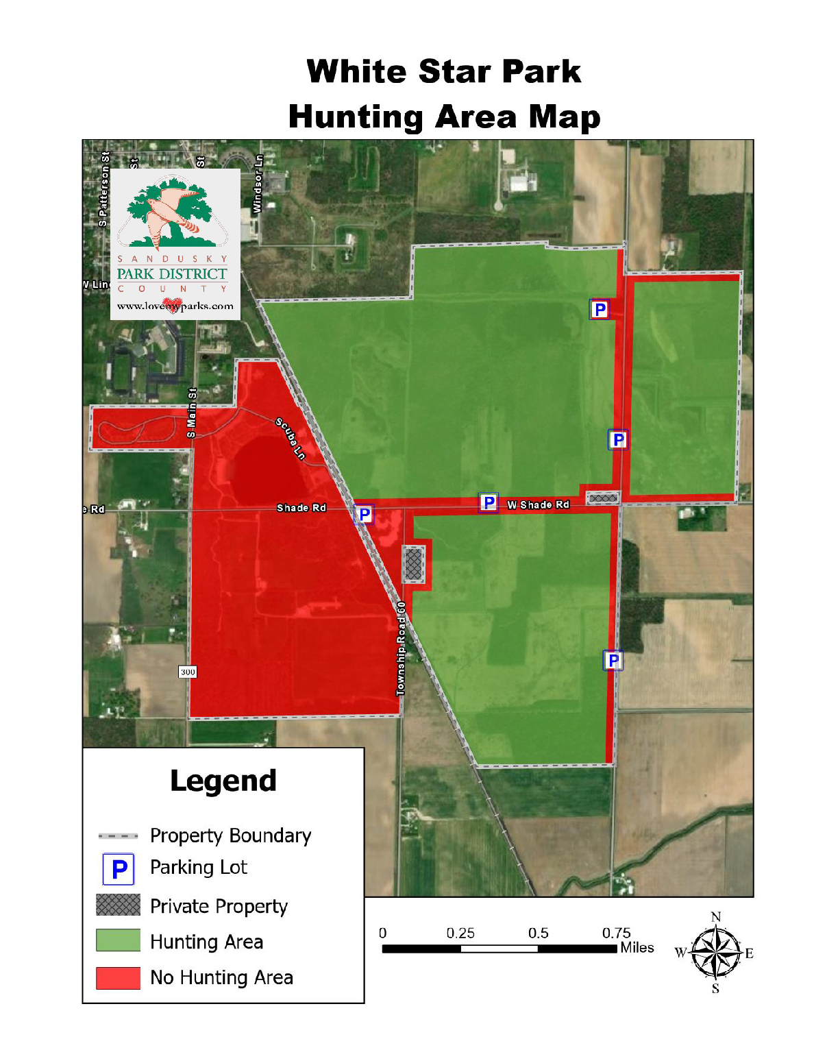 white star park hunting map